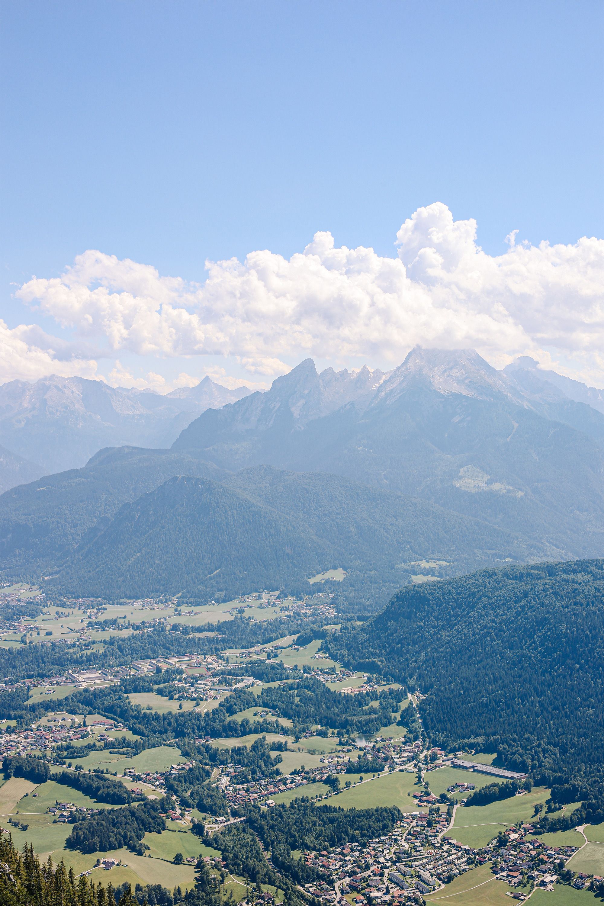 Blick vom Rauhen Kopf zum Watzmann