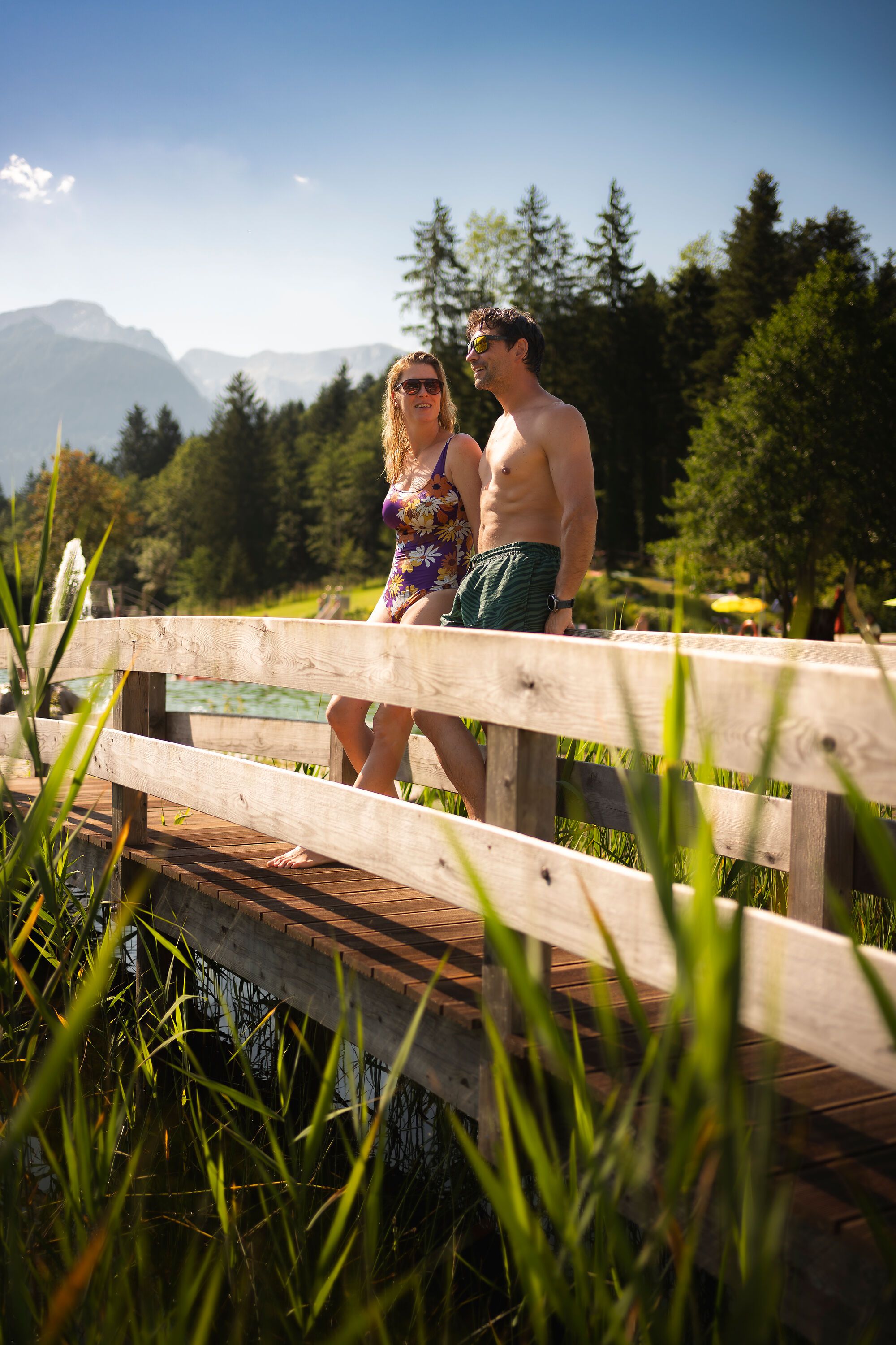Eine bayerische Lagune: das Naturbad Aschauerweiher
